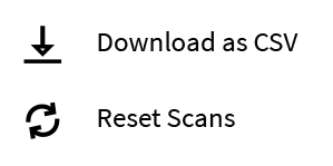 Downloadable QR Code scan reports in a shareable CSV file.