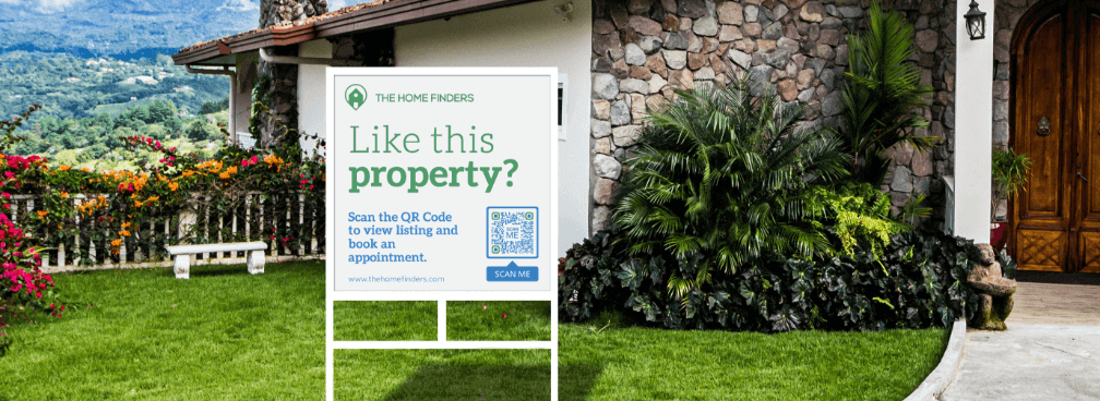 QR Code on a house for sale sign
