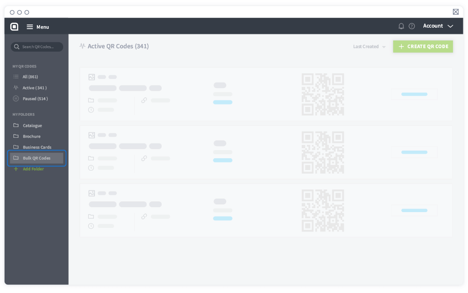 Go to the folder where the Dynamic URL QR Codes are stored to update them in one go