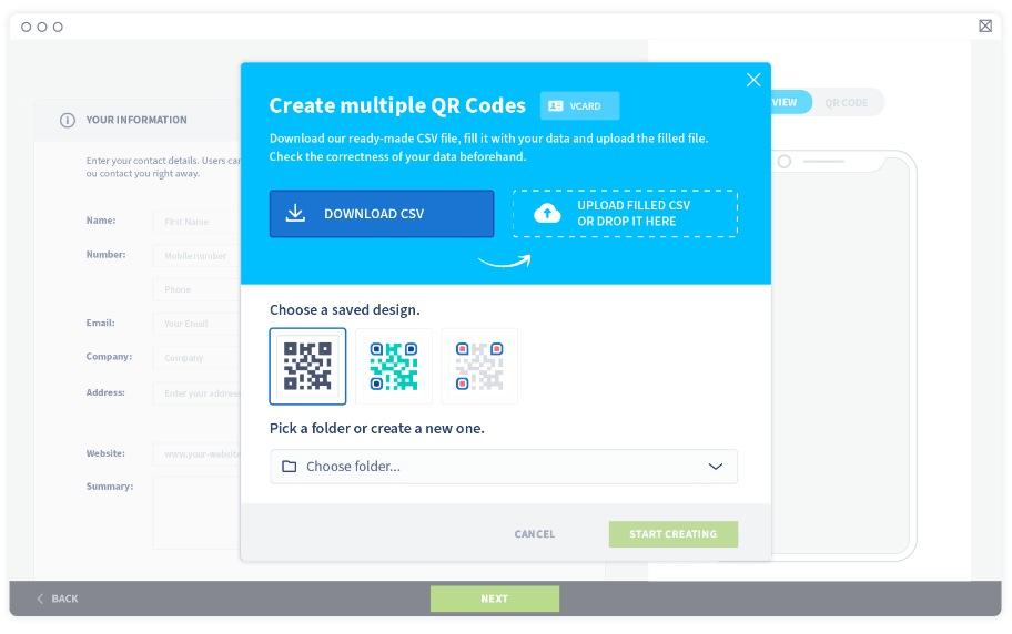 A new window will appear. Download the CSV file and open it