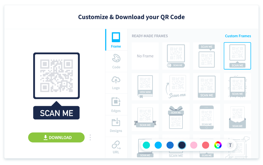 How to Design a QR Code with Frame | QR Code Generator