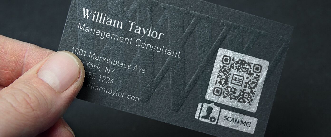 QR Code Business Cards, Scannable Business Cards